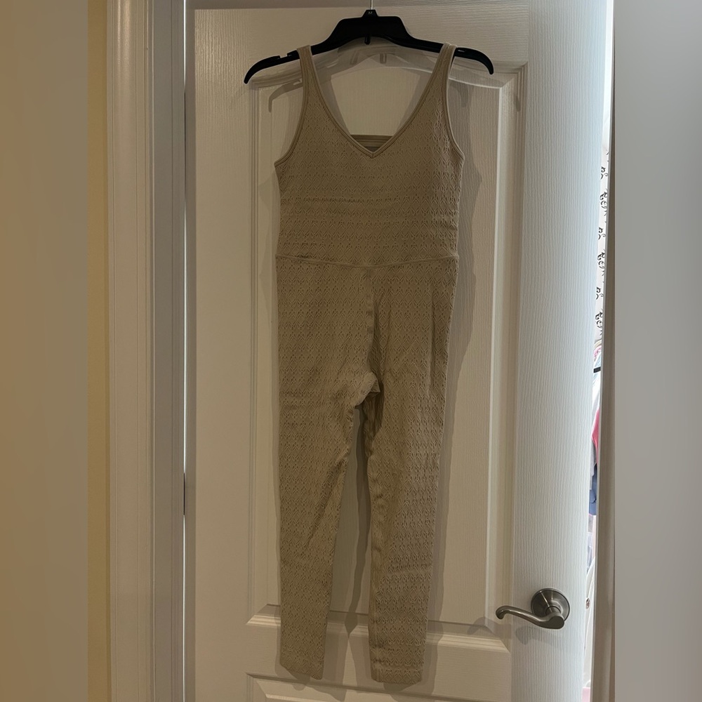 JoyLab one piece tan/beige jumpsuit size medium